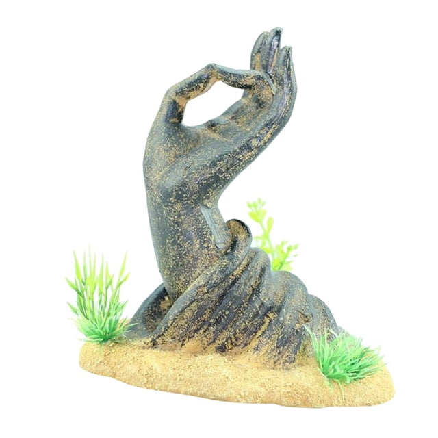 Adornos Creativos para el Acuario Baoblaze Resina Avalokitesvara 14.5 x 11 x 16 cm