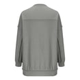 thumbnail image 6 of FAIWAD Sweatshirt for Women Long Sleeve V Neck Solid Color Fall Winter Lightweight Plus Size Top, 6 of 7