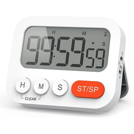 

Kitchen Timer For Cooking Magnetic Countdown Timer Clock With Lcd Display 3-level Volume 99 Hours Digital Timer For Kids & Teachers
