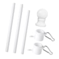 thumbnail image 2 of S SERENABLE Flag Pole Kit Anti Entanglement Metal for Outside House for Patio Decor Home White, 2 of 9