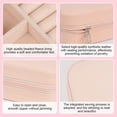 thumbnail image 6 of Portable Jewelry Box with Mirror for Women Girls, Small Travel PU Leather Jewelry Organizer, Earrings Ring Necklace Mini Display Storage Case, 6 of 9