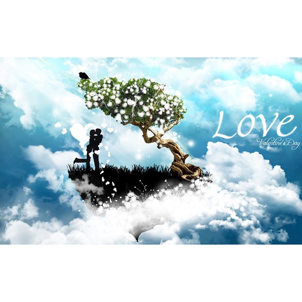 Taladro diamante pintura (DB2527) 5D DIY completo amante nubes punto de cruz bordado Kit 30x40cm Hugtrwg Para estrenar