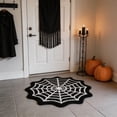 thumbnail image 6 of Antqov Halloween Door Mat, 24x24" Non Slip Washable Spider Web Bath Mat Soft Absorbent Halloween Bathroom Rug for Home Bathroom Decor, 6 of 6