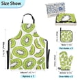thumbnail image 3 of Kiwi Fruit Slice 5 Pcs Kitchen Set Heat Resistant Oven Mitts and Non-Slip Pot Holders with Adjustable Cooking Apron, 3 of 6
