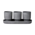 thumbnail image 1 of Better Homes & Gardens Ceramic Herb Planter Set-Grey, 1 of 7