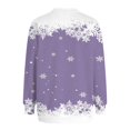 thumbnail image 5 of Futezty Christmas Sweatshirts for Women Funny Long Sleeve Xmas Tree Snowman Reindeer Lightweight Tunic Pullover Tops, 5 of 6