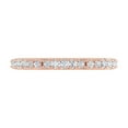 thumbnail image 3 of 1/4 Carat Round Diamond Wedding Band Ring in 10K Rose Gold (Ring Size 6.5) (I1-I2 Clarity), 3 of 4