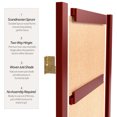thumbnail image 4 of Red Lantern 7 ft. Tall Jute Shoji Screen - 5 Panel - Rosewood, 4 of 6
