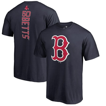 Mookie Betts Boston Red Sox Fanatics Branded Backer Name & Number T-Shirt -