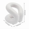 thumbnail image 2 of Ceramic Holder Stand Rope Knot Bathroom Toothbrush Holder Makeup Brush Holder, 2 of 6