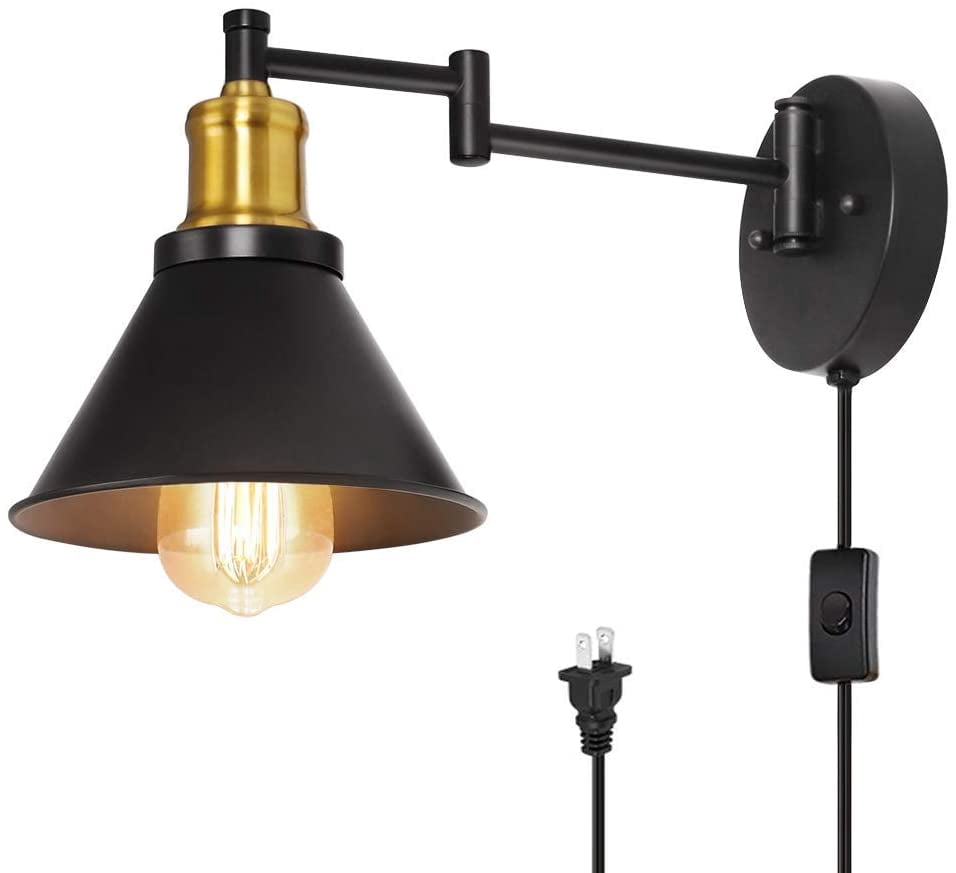 Feiss Angelo Glass Wall Sconce - Iron 1-Light Fixture With Clear Wavy Glass Shade, 13" H