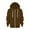 Brown, variant on Toddler Fleece Jacket 3-11 Years Boys Hooded Zip-up Long Sleeve Warm Solid Outerwear,AG,3-4 Years