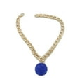 thumbnail image 2 of Women Gold Metal Boot Chain Bracelet Blue Disco Ball Shoe Charm Fancy Jewelry, 2 of 11