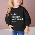 thumbnail image 3 of Elainilye Fashion Toddler Sweatshirt Middle Big Girls Boys Heart Print Long Sleeve Top Sweatshirt Sizes 2-10Y,Black, 3 of 5