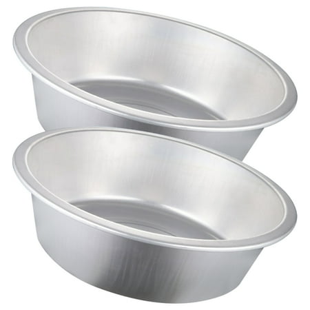 

2 Pcs Vintage Aluminum Kettle Thicken Storage Basin Fruit Vegetable Washing Container Kitchen Ware Tub Dishpan