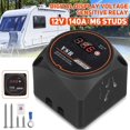 thumbnail image 3 of 2X Voltage Sensitive Split Relay Digital Display VSR 12V 140A for Car RV Yacht Smart Battery Isolator Charge,2 x Split Charge Relay, 3 of 5