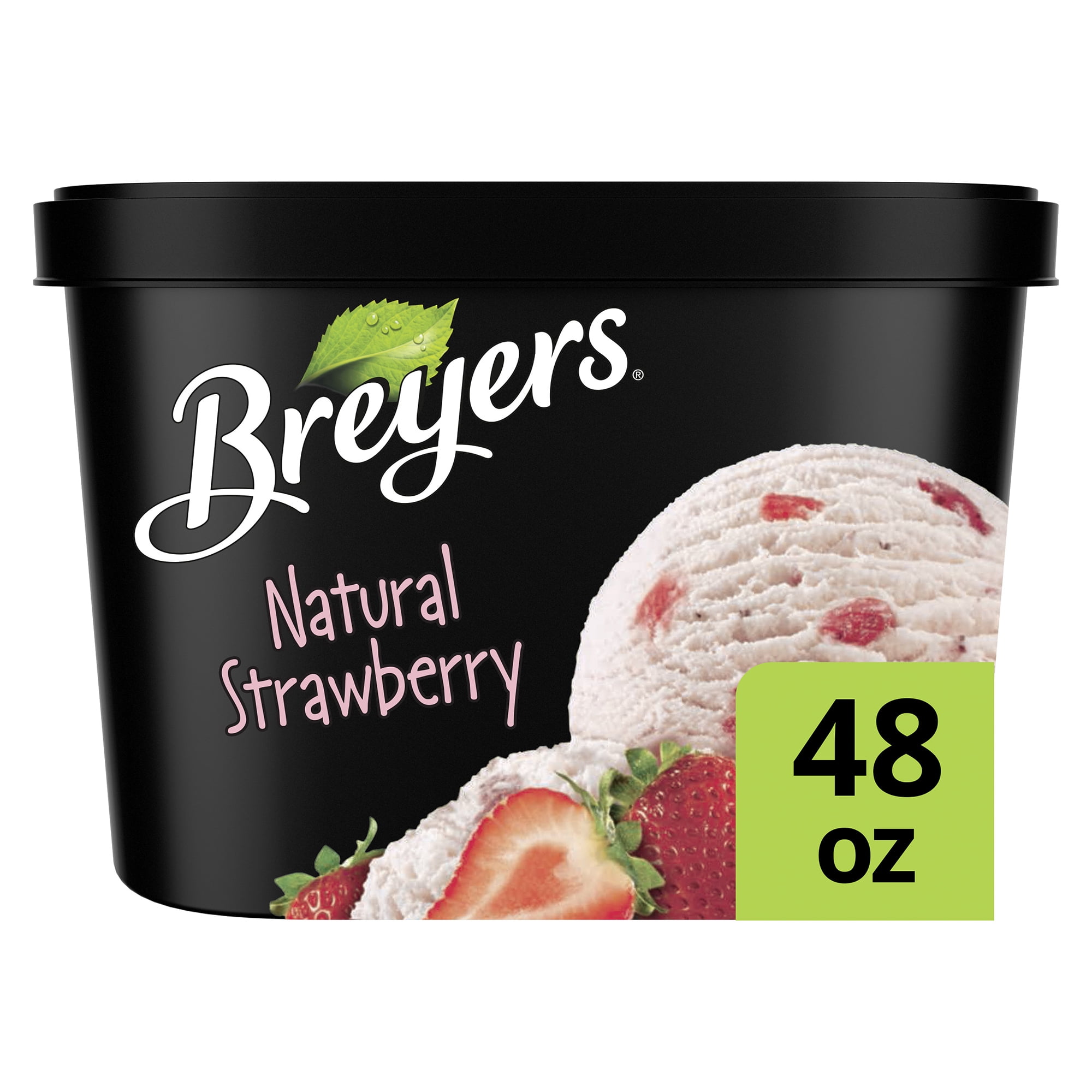 Breyers Ice Cream Natural Strawberry 48 oz