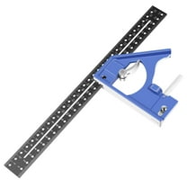 TMWEFUSC Combination Square 11.8inch 45/90 Degrees Aluminum Alloy Woodworking Square Tool Right Angle Ruler Adjustable Carpenters Ruler with Bubble Level for Carpentry