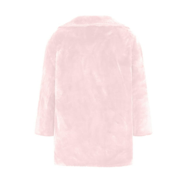 Pink rabbit fur jacket cheap