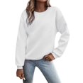 thumbnail image 2 of Sweatshirt for Women Chuancc Womens Oversized Sweatshirts Cute Crewneck Fleece Pullover Tops Winter Outfits Fashion Clothes 2024 Fleece Sweatshirts for Women Oversized Sweatshirt for Women, 2 of 7