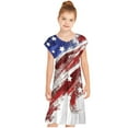 thumbnail image 5 of Edvintorg 5-15Years 4Th Of July Girls Party Dress Toddler Kids Baby Girls Independence Day Fashion Cute Short Sleeve Star Print Dress, 5 of 5