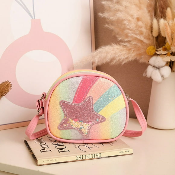 Trendy Messenger Bags for Kids Stylish Crossbody Bags for Girls Cute Sparkling Star Sandbags Versatile Kids for Daily and Outdoor Use