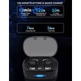 thumbnail image 4 of Wireless V5.1 PRO Earbuds Compatible with Samsung Galaxy A72 4G/5G/A32 5G/A52 5G IPX3 BlueTooth Touch Waterproof / Sweatproof / Noise Reduction with Mic (Black), 4 of 5