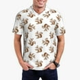 thumbnail image 1 of Fotbe Retro Squirrel Camiseta Polo de Golf para Hombre con Estampado – Camisa Deportiva Transpirable con Cuello Abotonado-Large, 1 of 6