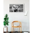 thumbnail image 2 of BUY ART FOR LESS Officially Licensed Highland Cow Staring 24 x 32 Inch White Framed Art Poster - Sturdy Engineered Wood Frame with Plexi Glass, 2 of 4