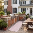 thumbnail image 3 of Safavieh Courtyard Mitre Geometric Indoor/Outdoor Runner Rug, Soft Pink, 2'3" x 8', 3 of 11