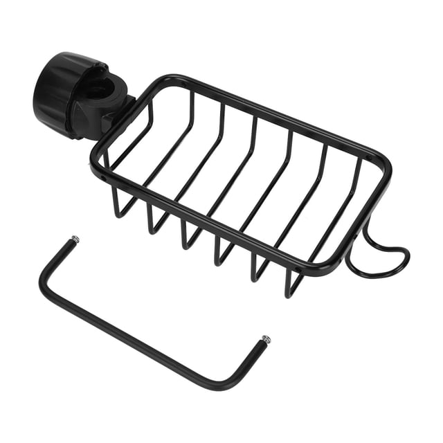 Estante de almacenamiento para grifo de cocina, soporte para esponja, escurridor colgante con estante para toallas para fregadero de cocina
