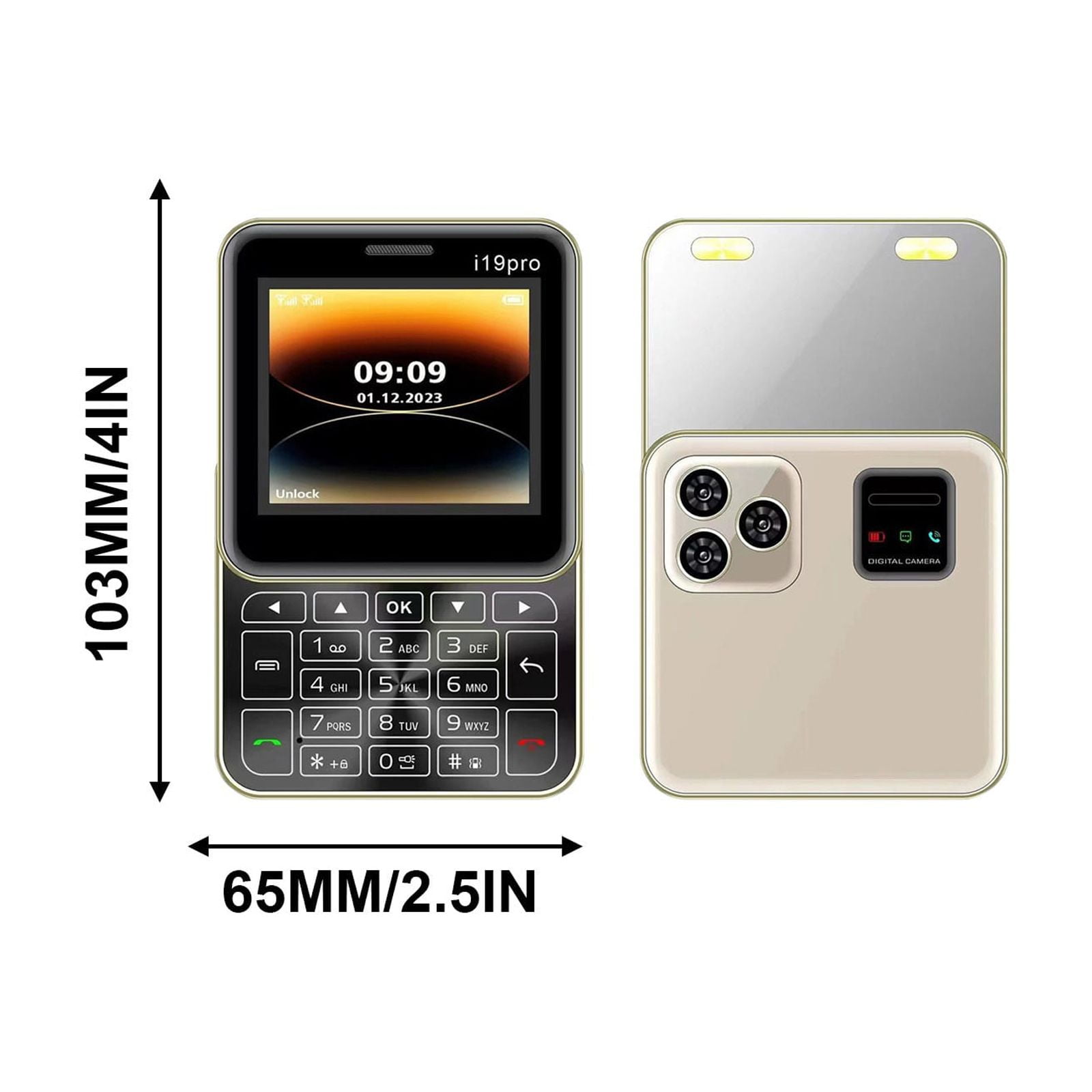 Mrzvby Gifts for Women Clearance!2024 New Mini Flip Mobile Phone 2 SIM Card Small Display Foldable Cell Phone Unlocked Flip Phone 2G Flip Cell Phone For Seniors