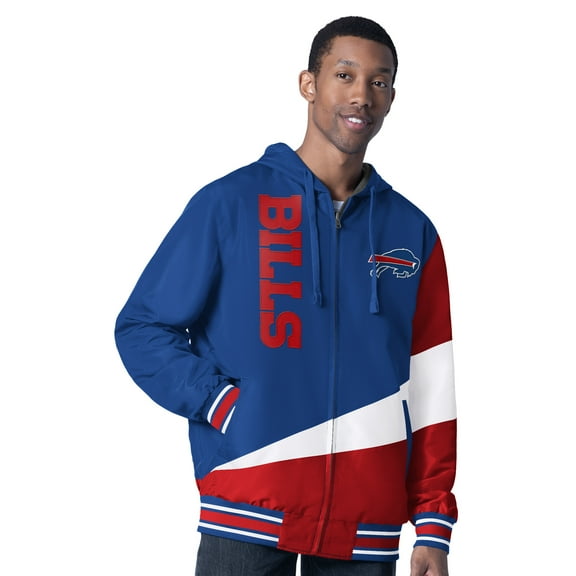 Men's G-III Sports by Carl Banks Royal/Charcoal Buffalo Bills Dual Threat Reversable Full-Zip Hooded Jacket