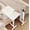 White, variant on Overbed Table with Wheels, Upgraded Adjustable Rolling Laptop Desk with Tilting Desktop, Height Adjustable Bedside Table for Bed & Sofa, Cream
