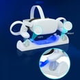 thumbnail image 5 of VR Charging Dock for Met-a Quest 2, TanReginal Magnetic Charging Station for 0culus Quest 2 VR Headset and Controllers, with 2 Rechargeable 1800mAh Batteries, USB-C Charger and LED Indicators, 5 of 13