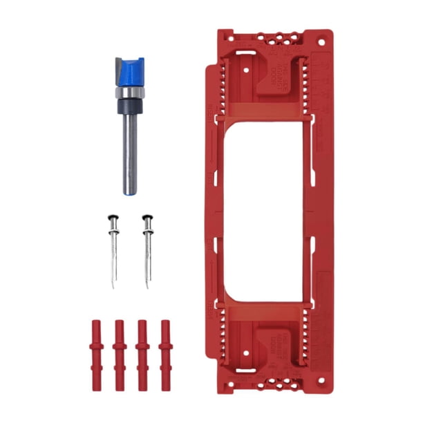 Bisagra Bisagra Modelos Bisagra Resistente a Plantillas Montaje en Puerta Kit de Montaje Bisagra Embutida Rojo