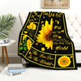 thumbnail image 2 of Grandma Gifts Blanket for Grandma Sunflower Throw Blankets Grandmother Nana Gifts Grandparents Gifts Best Grandma Happy Birthday Gifts from Grandchildren Grandkids 50"X40", 2 of 6