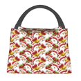 thumbnail image 1 of Fotbe Santa Claus bells Snowman Bolsa Térmica Portátil con Estampado, Bolsa de Entrega de Alimentos Aislada, Bolsa Reutilizable de Gran Capacidad para Comidas y Supermercado, 1 of 6