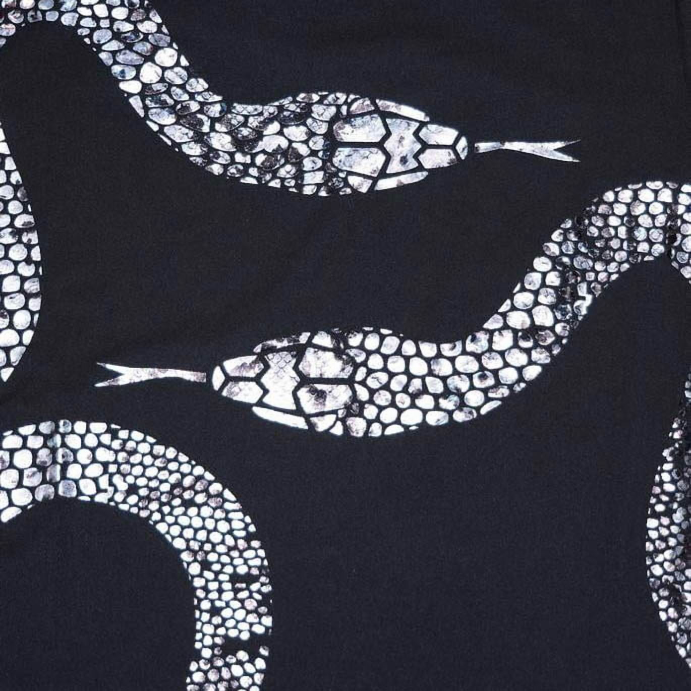 Snake Bodysuit Costume Accessory for Adults, Black and Silver, S/M, Halloween by Way To Celebrate