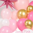 thumbnail image 4 of Kozee Pink Gold Balloon garland kit 135Pcs Pastel Pink and Gold white balloons for Girl 16/21th Birthday Party Minie mouse themed Decorations, 4 of 6