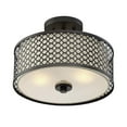 thumbnail image 3 of Trade Winds Lattice 2-Light Semi-Flush in Oil Rubbed Bronze, 3 of 4