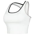 thumbnail image 3 of Top Deportivo Wilson para Mujer Trim Rib Color Blanco Bies Multicolor Talla EG, 3 of 4