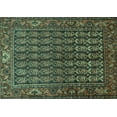 thumbnail image 1 of Ahgly Company Indoor Rectangle Persian Turquoise Blue Traditional Area Rugs, 5' x 8', 1 of 4