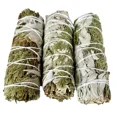 thumbnail image 1 of Sahumerio de Salvia Blanca con Cedro 10 cm – Pack de 3 Piezas Fragancia Terrosa y Amaderada para Espacios Cálidos y Acogedores, 1 of 3