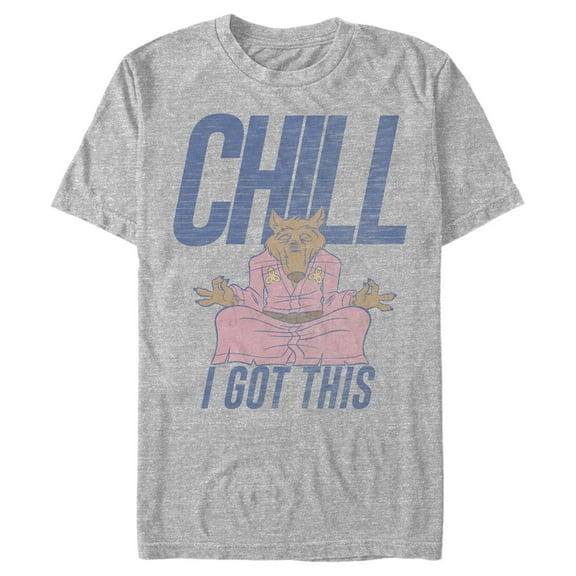 Men's Teenage Mutant Ninja Turtles Master Splinter Chill Graphic Tee Athletic Heather Large