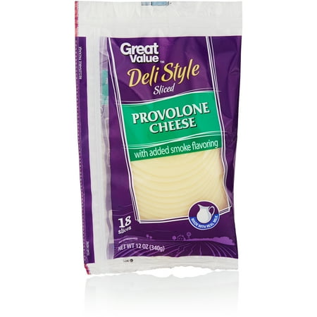 Great Value Provolone Cheese Slices, 18ct