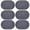 A, variant on Oval Placemats Set of 6 Washable Table Mats Heat Resistant Woven PVC Dining Tabletop Protection for Home Kitchen Restaurant