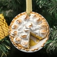 thumbnail image 3 of Lemon Meringue Pie Dessert Pastry Lovers Christmas Ornament, Food Foodie Novelty Xmas Tree Gift Accessory Funny Ornaments (Flat Design Printed on Ceramic, NOT 3D), 3 of 3