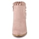 thumbnail image 3 of Botines de Tacón de Bloque Allegra K con volantes para Mujer Rosa Empolvado 40, 3 of 7