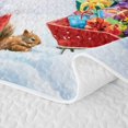 thumbnail image 5 of Manfei Retro Xmas Christmas Tree Quilt King,Winter Holiday King Coverlet Set,3-Piece,1 Bedspread and 2 Pillowcases, 5 of 7